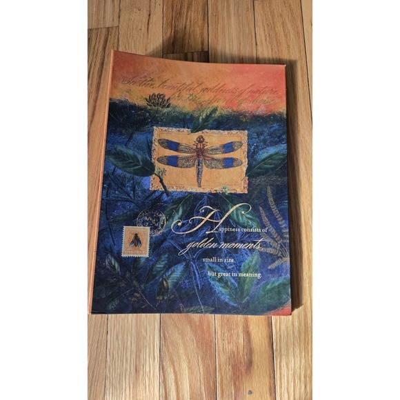 Vintage Hallmark DRAGONFLY Photo Album HAPPINESS GOLDEN‎ MOMENTS  4x6 Photos - Picture 2 of 6
